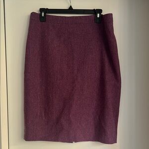 J. Crew No. 2 Pencil purple wool skirt